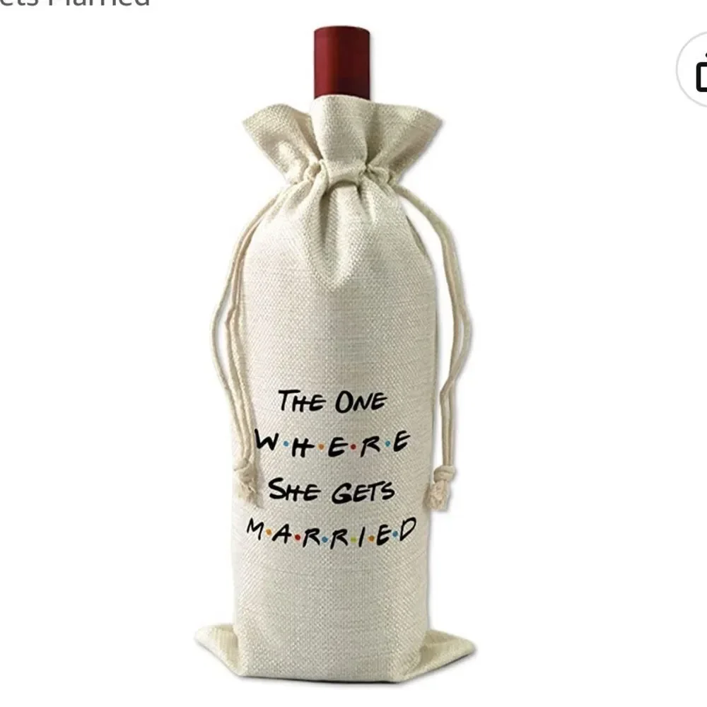 NEW Wine Bag Proposal Gift Wedding Planning “The One Where You’re my Bridesmaid”